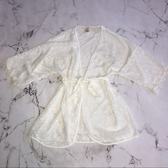 In Bloom by Jonquil Robe Off White / White Size XL - Picture 1 of 6